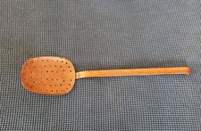 Authentique Ancienne Grande Cuillère Passoire Ecumoire à Confiture Cuivre XIXème