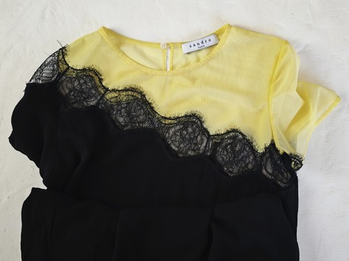 Robe droite bicolore - robe,