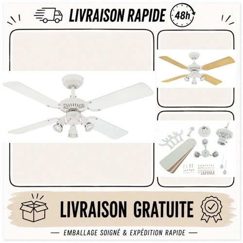 Ventilateur plafond - ventilateur, de