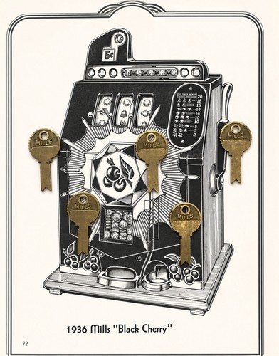Mills slot machine key - 5,