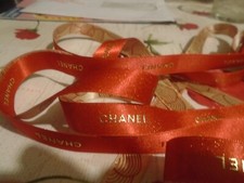 lot 3m ruban chanel rouge