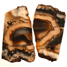 2 pièces d'agate turque