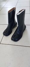 véritable boots Tabi fendu en cuir noir taille 38