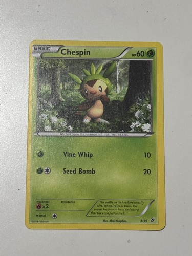 Chespin promo xy - chespin,
