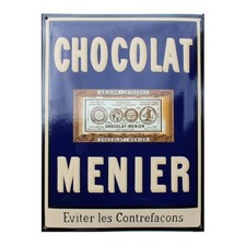 Plaque émaillée café : CHOCOLAT MENIER