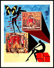 Salvador Dali Lithographie COA