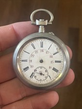 MA COLLECTION Montre Gousset mécanique mouvement INTERESSANT chrono ARGENTAN