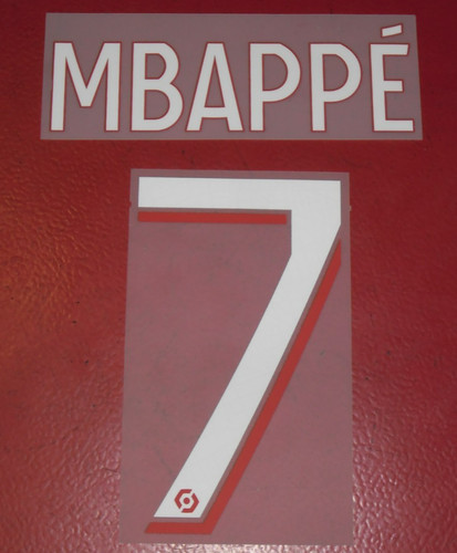 Flocage officiel mbappe 7 - officiel, n°7