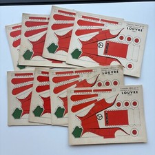 8 Maquettes à découper - Grands Magasins du Louvre Paris - vintage années 1930
