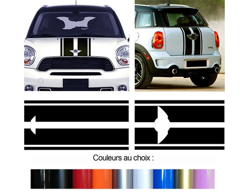 Bandes capot pour mini - x,