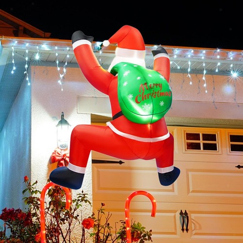 Père noël gonflable grimpant - père,