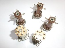 LOT 5x NOVAL Support Socket TUBE B9A 9 pin miniature (12AU7 12AX7) DIY NOS =