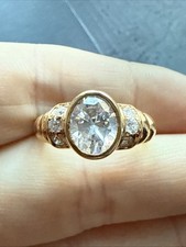 Ancienne Bague Plaquer Or 18k