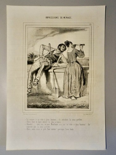 Gavarni litho - gavarni, p.(1804-1866)-litho