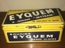 Belle  et ancienne boite en tôle  Bougies  Eyquem