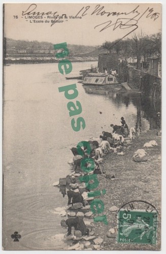 Limoges lavandières - _,