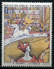 STAMP / TIMBRE FRANCE NEUF luxe N° 1588A ** TABLEAU ART / LE CIRQUE SEURAT