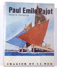 JEAN HUGUET / PAUL EMILE PAJOT / 1975 (PEINTRE NAIF MARINE PECHE VOILE)