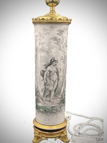 Lampe ancienne porcelaine - ancienne, en