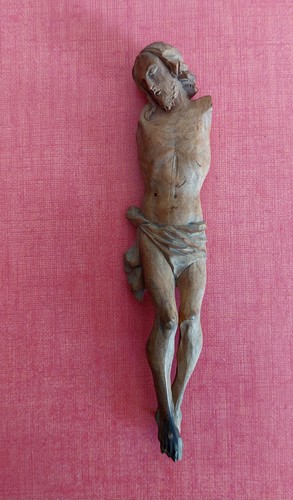 Crucifix ancien christ bois - ancien,