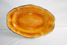 Ancien plat ovale poterie