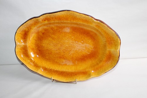 Ancien plat ovale - , poterie