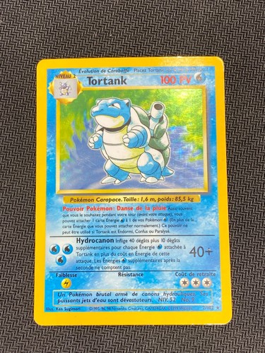 Carte pokémon tortank 102 - carte,