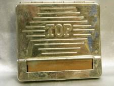 ANCIENNE MACHINE A ROULER LES CIGARETTES MARQUE TOP BOITE METAL CHROME
