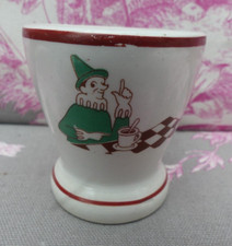 Anciens Coquetier marque ELESCA LSK CSKI publicitaire Vintage Sacha Guitry