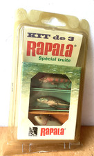 VINTAGE LOT KIT DE 3 RAPALA SPECIAL TRUITE ENCORE SOUS EMBALLAGE ENVOI GRATUIT