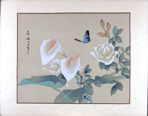 Vintage oriental art - vintage,