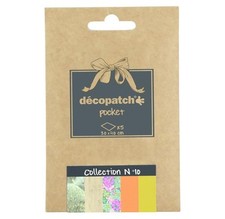[DP010O] Décopatch Déco Pocket 5 feuilles 30x40cm - Collection N°10