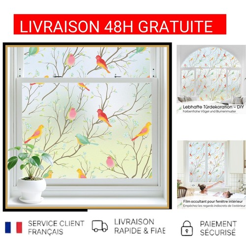 Film Fenêtre Vitrail Opaque