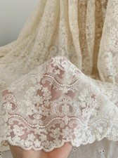 Tissu En Dentelle Florale