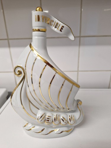 Bouteille porcelaine cognac - bouteille,