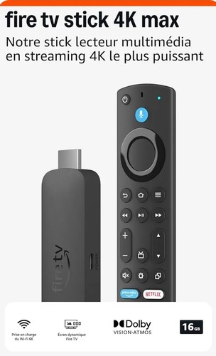 Amazon fire stick max - stick, 4k