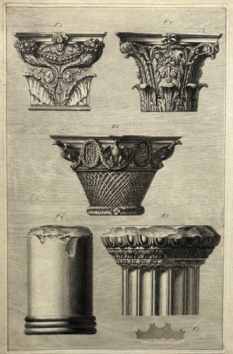 Capitello piranese trofei - piranese,