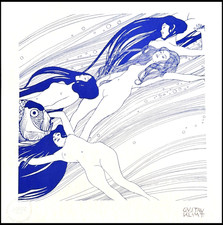 Gustav Klimt Lithographie COA