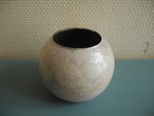 vase Jean-Noël Bouillet verre laqué Océanie déco vintage french vase 70s art