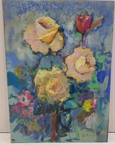Tableau ancien huile nature - tableau,