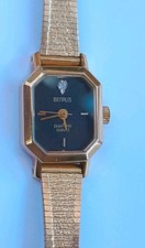 Montre de luxe pour femmes Benrus Diamond quartz bracelet en maille d'acier...