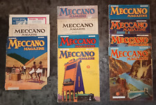 Lot de 9 Meccano Magazine de 1934 - année incomplète - MANQUE couverture juillet