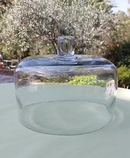 Cloche à fromage gâteaux fruits verre soufflé fin 19ème