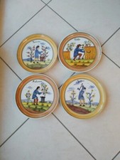 Lot de 4 assiettes vintage