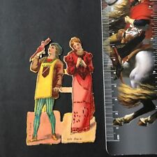 Scrap Chromo Mode XIIIè Ancien XIXè Découpis Victorian Oblaten Glanzbild