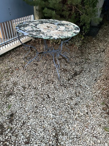 Ancienne table jardin fer - table, de