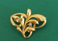 BROCHE ANCIENNE ART NOUVEAU DE