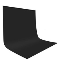 Fond Noir 15x2M Fond Studio Photo Professionnel Noir Mat Toile de Fond en Pol...