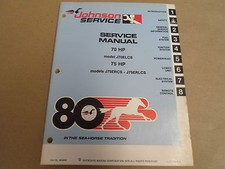 1980 Johnson Service Atelier Réparation Manuel 70 75 HP Elcs Ercs Erlcs OEM Boat