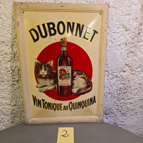 Plaque publicitaire dubonnet - publicitaire,